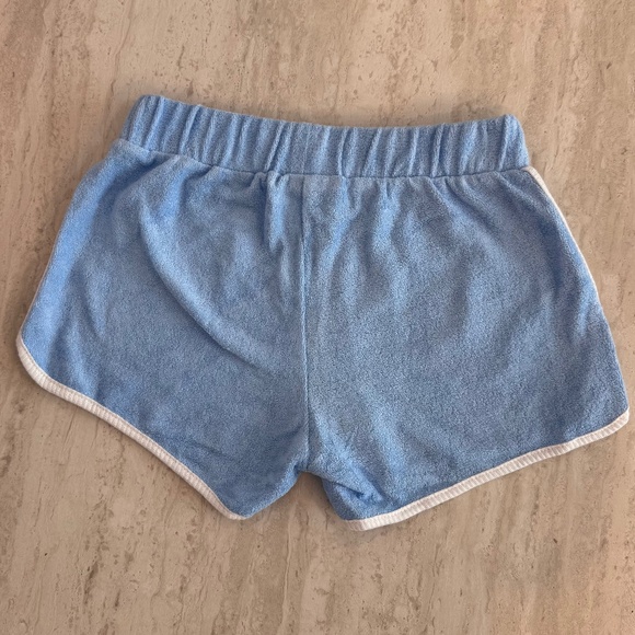 Shade Critters Terry Cloth Shorts Blue White‎ Trim Girls XL (14) New - Picture 2 of 9